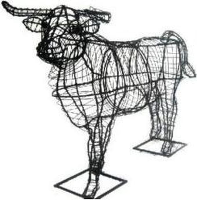 Tuinbeeld -  Stier - Frame