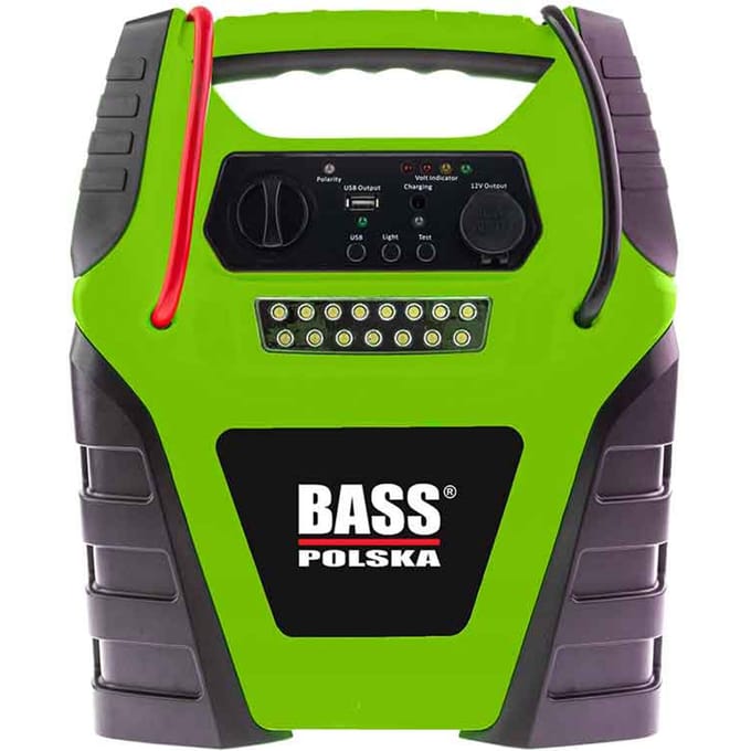 Starter + compressor + LED-lamp + USB-lader