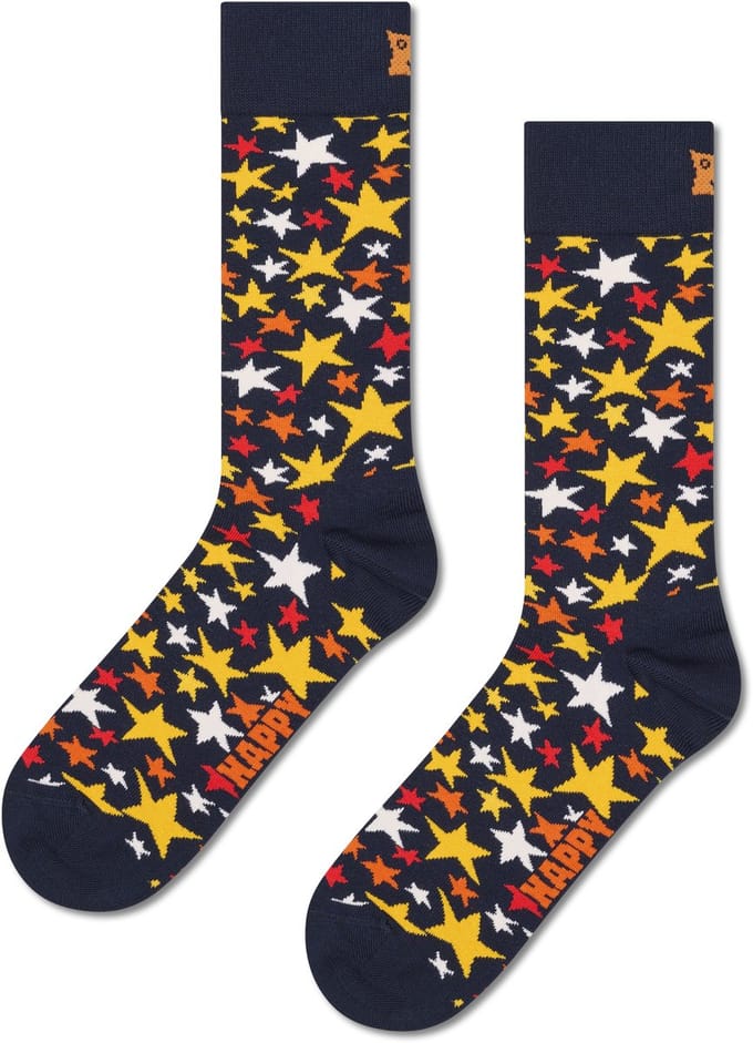 Happy Socks Christmas Star Sock - unisex sokken - navy - Unisex - Maat: 36 - 40