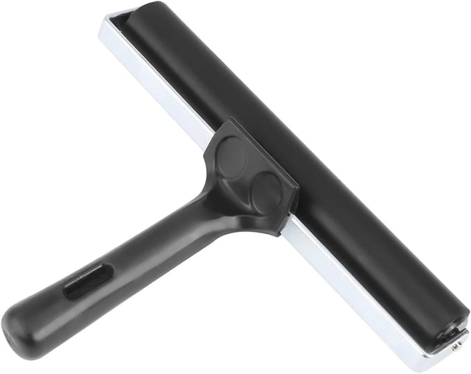 Printroller voor Schilderwerk - Rubber Roller, Inktroller, Verfroller, 20cm, Antislip Tape, Verfkwast, Muurdecoratie, Schildertools, Interieurdecoratie