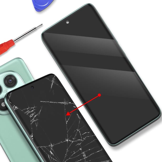 Xiaomi, Compleet AMOLED Scherm voor Redmi Note 14 Pro 5G Service Pack, Bleekgroen