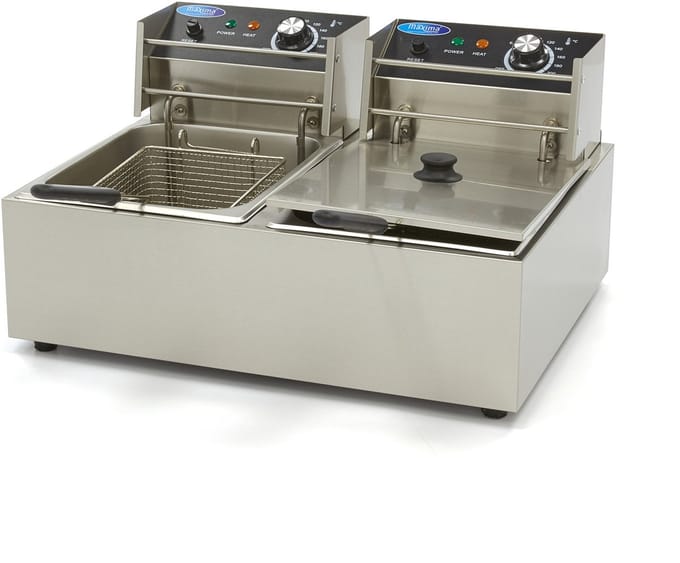 Frituurpan - 2x 6 L - 2 Manden - tot 2,4 Kg Frites