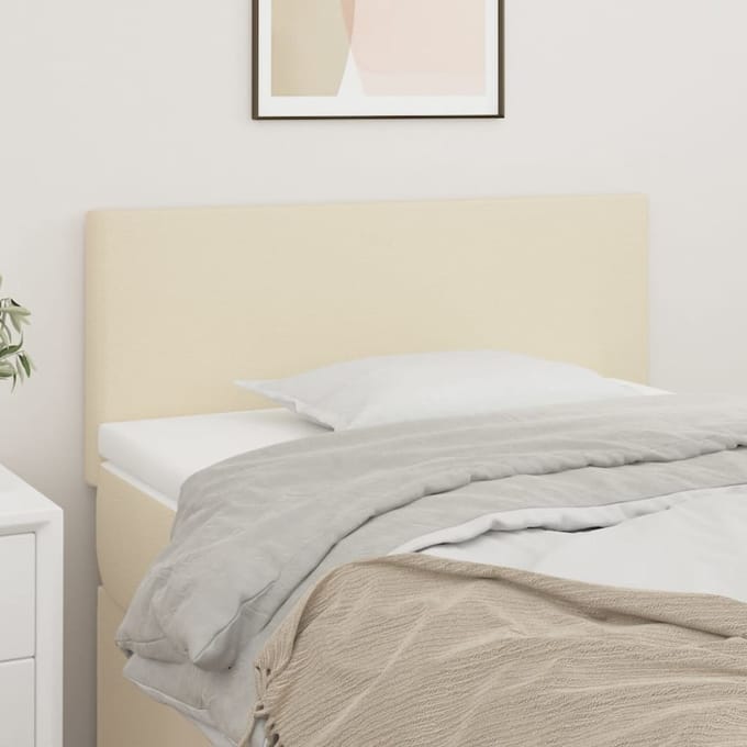 vidaXL Hoofdbord 80x5x78/88 cm kunstleer crèmekleurig