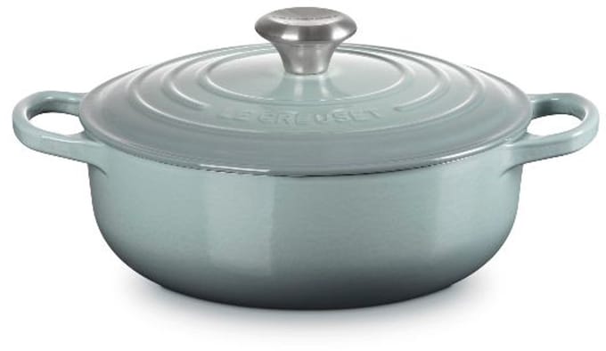 Le Creuset - Gietijzeren Hapjespan - 24cm/3,4 Liter - Sea Salt
