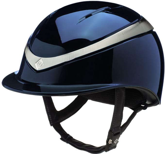 Charles Owen Halo Glossy Navy/Platinum - 52