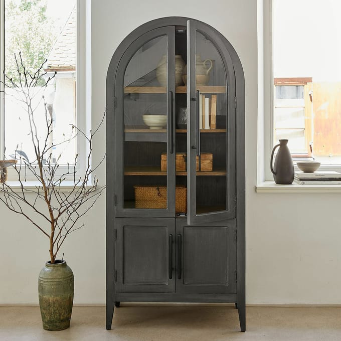 LOBERON Kast Chaloraine antiekgrijs