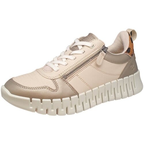 Dames sneakers met veters en rits Ecco Gruuv