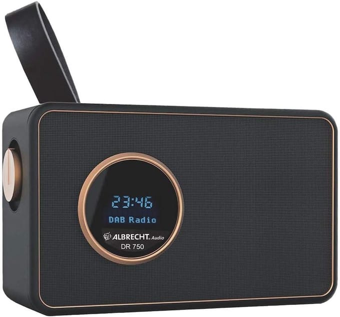 Draagbare DAB+ en FM Radio met Bluetooth Streaming - Zwart