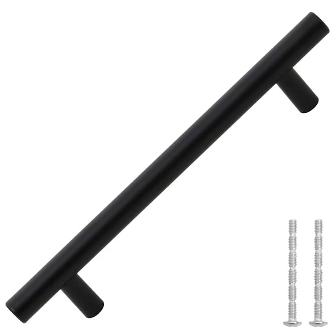 vidaXL - Handvatten - 10 - st - hartafstand - 160 - mm - totale - lengte - 224 - mm - zwart