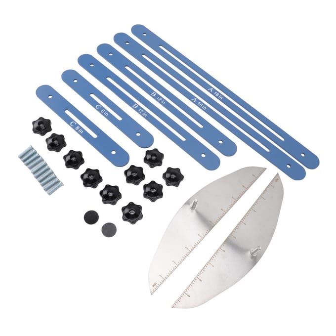 Traptrede Maatinstrument Roestvrij Staal Planken Indeling Markeringstool Traptrede Sjabloon Tool voor Trappen gray