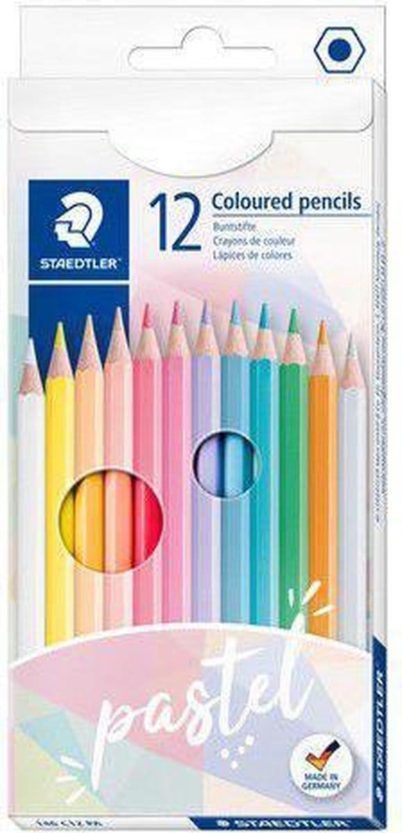 Staedtler Col. pencil 12pcs Pastel 100% PEFC