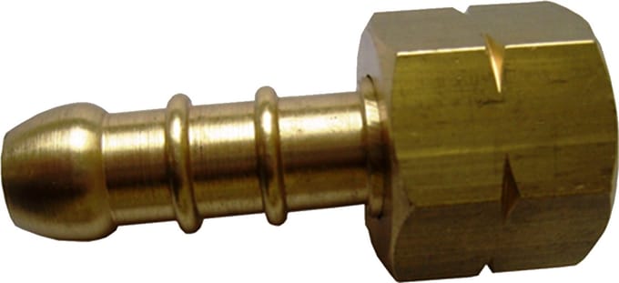 Gimeg SLANGPILAAR met WARTELMOER - 1/4 inch - Links binnen