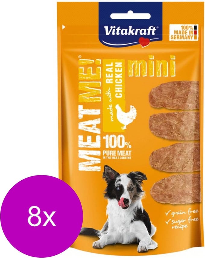 Vitakraft Meat Me! Mini 60 g - Hondensnacks - 8 x Kip