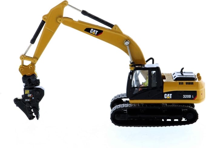 Cat 320D Graafmachine met diverse accessoires (tools) - 1:87 - Diecast Masters - HO Series