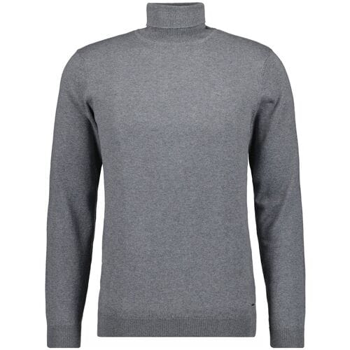 Ragman Trui Col Cotton Cashmere Uni Grijs / male