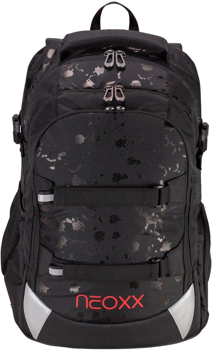 neoxx Schoolrugzak met laptopvak Active Pro School Backpack Splash In Black Zwart