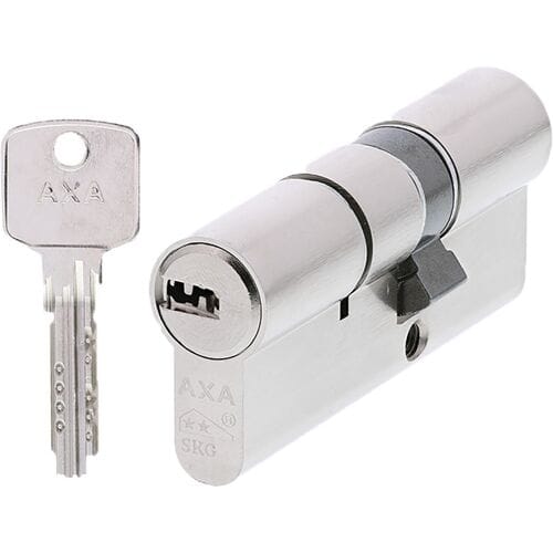 AXA Dubbel Veiligheidscilinder - Comfort Security - Cilinderslot - incl. 3 sleutels - SKG2 - Vernikkeld - 30/45 mm