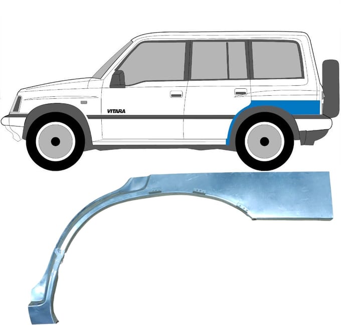 Reparatiepaneel achterspatbord voor Suzuki Vitara 1996-2003 / Links