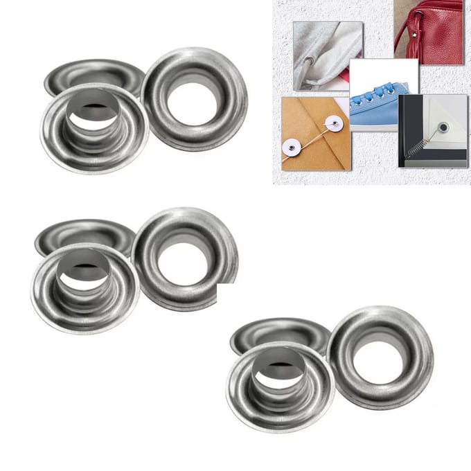 1000 stuks 12 mm ringetjes met ringetjes voor het decoreren, roestwerende leren ringen white