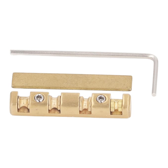 Sillet de Guitare 42mm Réglable Laiton Cloche Sillet de Chevalet de Remplacement pour Guitares Électriques ST beige