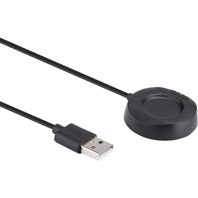 Voor Amazfit Watch 2 Oplader USB Draagbare Oplaadkabel met Ronde Basis Dock voor AC1807 black