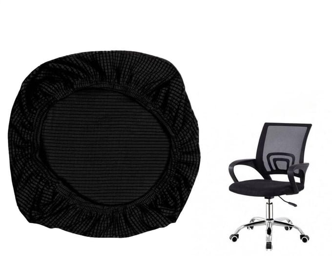 Stoelhoes van polyester, universeel geschikt voor bureau- en computerstoelen, wasbaar en vlekbestendig.