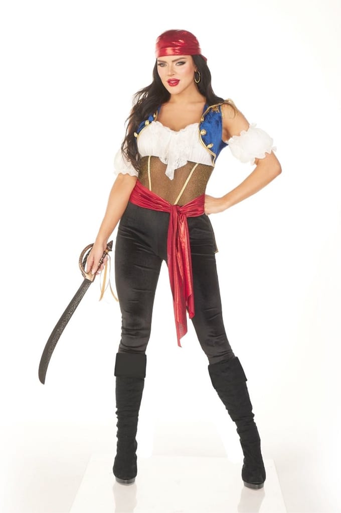 Leg Avenue - Ravishing Pirate Kostuum - M - Multicolours