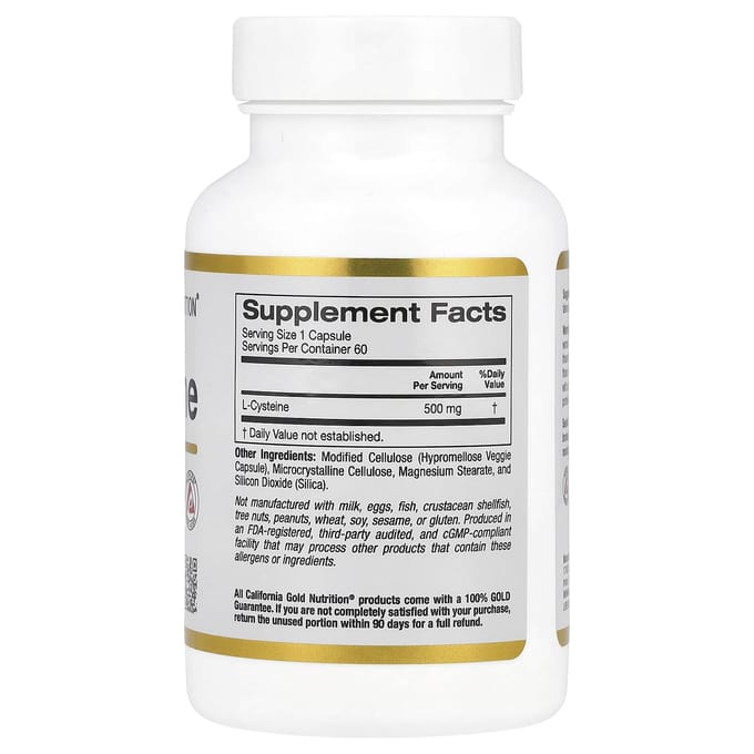 L-Cysteïne, Ajipure®, 500 mg, 60 vegetarische capsules