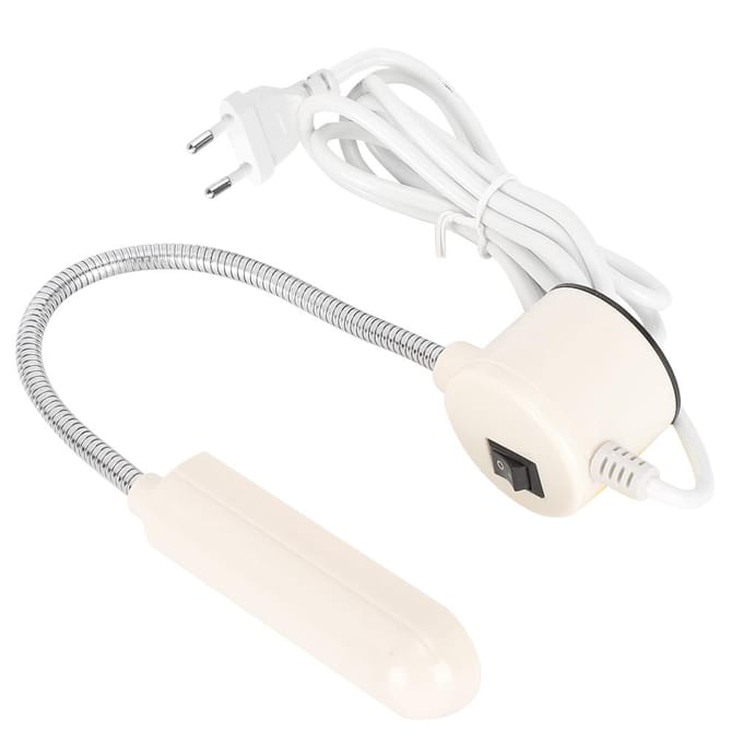 Naaimachine LED COB Lichtkralen Kledingverlichting Energiebesparend Sterk Magnetisch (COB 6W ) EU Plug white