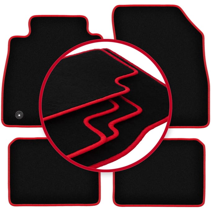 CARLUX-RED automatten voor: Nissan Micra K14 hatchback (2017-)