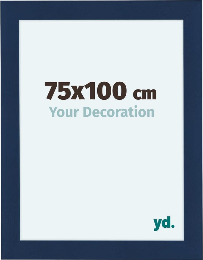 Your Decoration - Fotolijst 75x100 cm - MDF - Donkerblauw Geveegd - Como