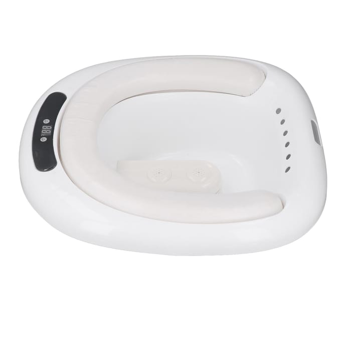 Bain de siège électrique pliable portable 1500 ml conception réglable baignoire de soin post-partum pour les femmes enceintes blanc