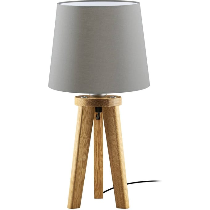 HerzBlut Elli tafellamp, asteiken geolied/taupe