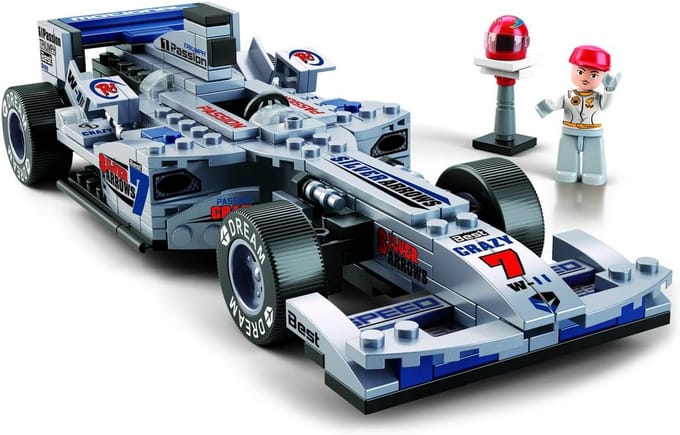 Indy 500 Racewagen Bouwdoos - Multicolor