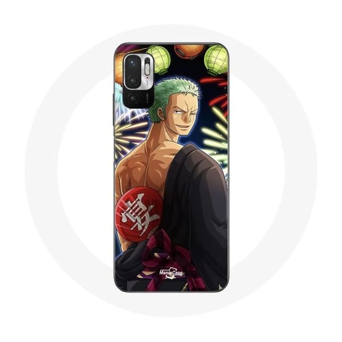 Coque pour Xiaomi Poco M3 Pro One Piece Joyeux noël Zoro Anime Manga