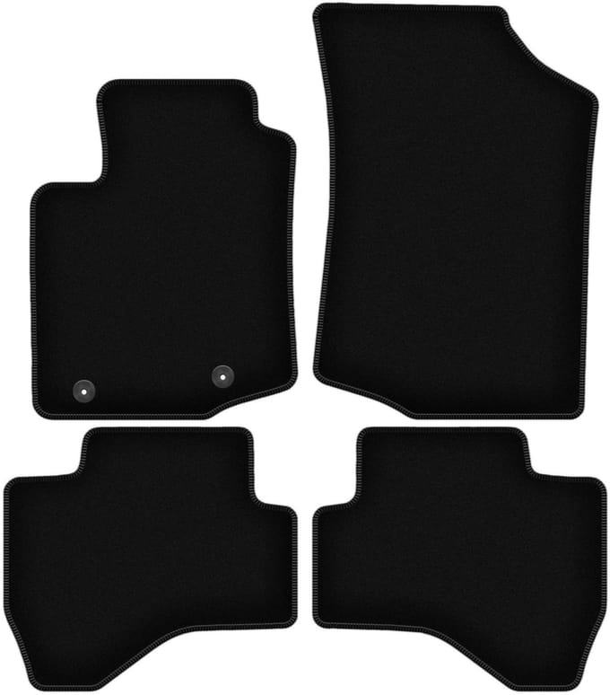 BASIC zwarte veloursmatten voor: Citroen C1 II hatchback (2014-)