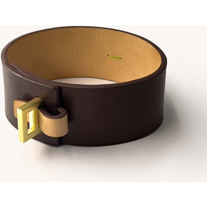 SPNKD | Cherish Choker Necklace | BDSM Collar | Chocolate size S size S