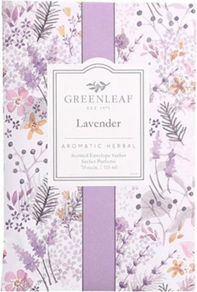 Greenleaf Geurzakje Lavender 17 Cm Hout Paars