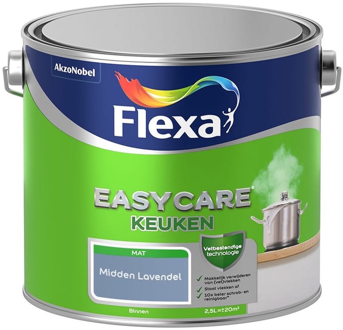 Flexa - Easycare Keuken - Midden Lavendel - Mengverf - 2,5 L