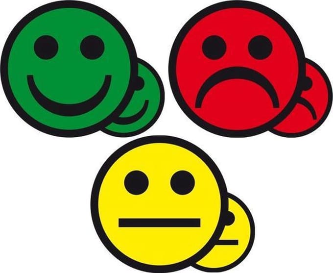 Magnetische smileys 7,5cm (mix set)
