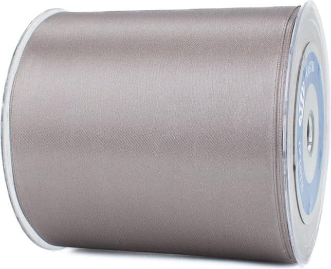 Breed openingslint van 10 cm x 25 meter zilver - lint voor opening - satijnlint