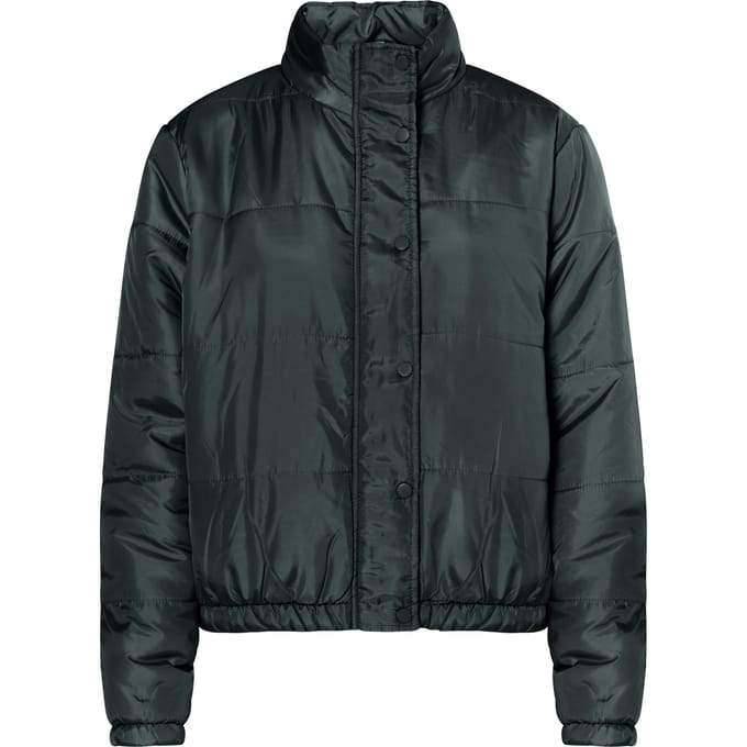 Mymo Licht gewatteerd blousonjack Dames Houtskool