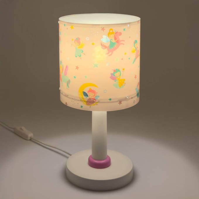 Dalber Kindertafellamp Fairy Dreams, G4, Ø 15 cm