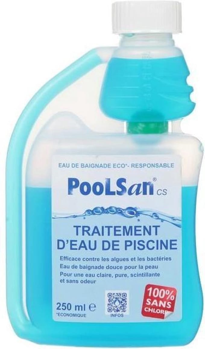 POOLSAN Doseringsfles met desinfectiemiddel - 100% chloorvrij - 250 ml