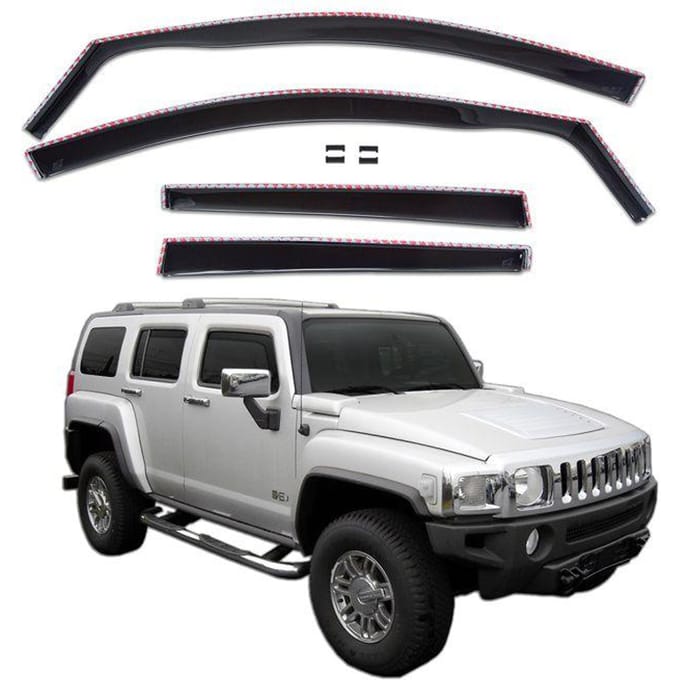 Luchtafweerders - SCOUTT - Hummer H3 - Gerookt - Versterkt Acryl - Eenvoudige Installatie
