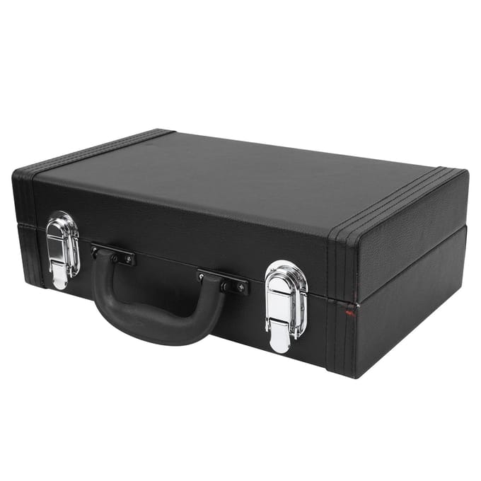 Klarinetkoffer Imitatieleer Waterdicht Harde Schaal Muziekinstrument Accessoires IN-125 gray
