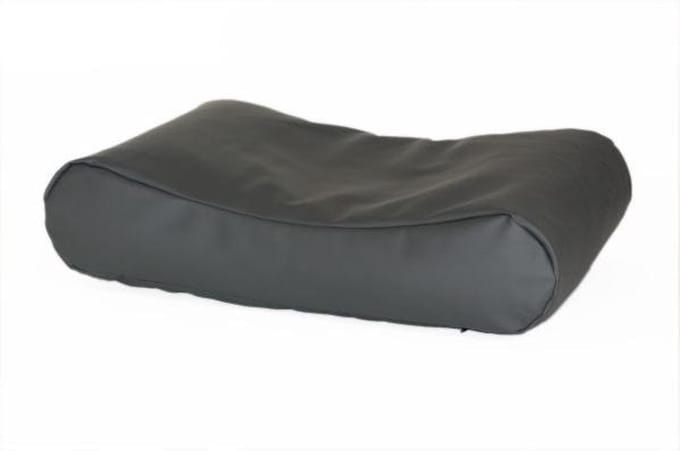 Hondenkussen Deluxe leatherlook antraciet 80x55x15 cm