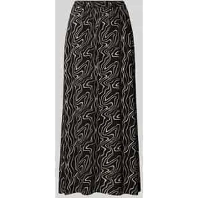 Uitlopende maxirok van pure viscose model 'EASY JOY'
