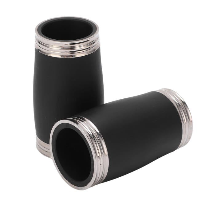 2 STUKS Klarinet Stembuis Bb Sopraan Stemfluit Klarinet Vat Vervangende Accessoires 58MM black