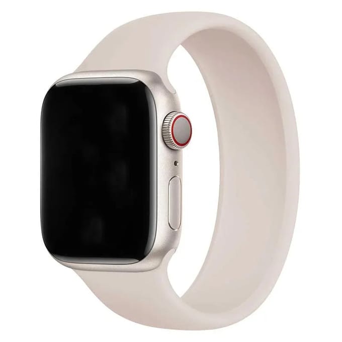 2+1 | Apple Watch Bandje - Siliconen - Solo Loop - Sterrenlicht